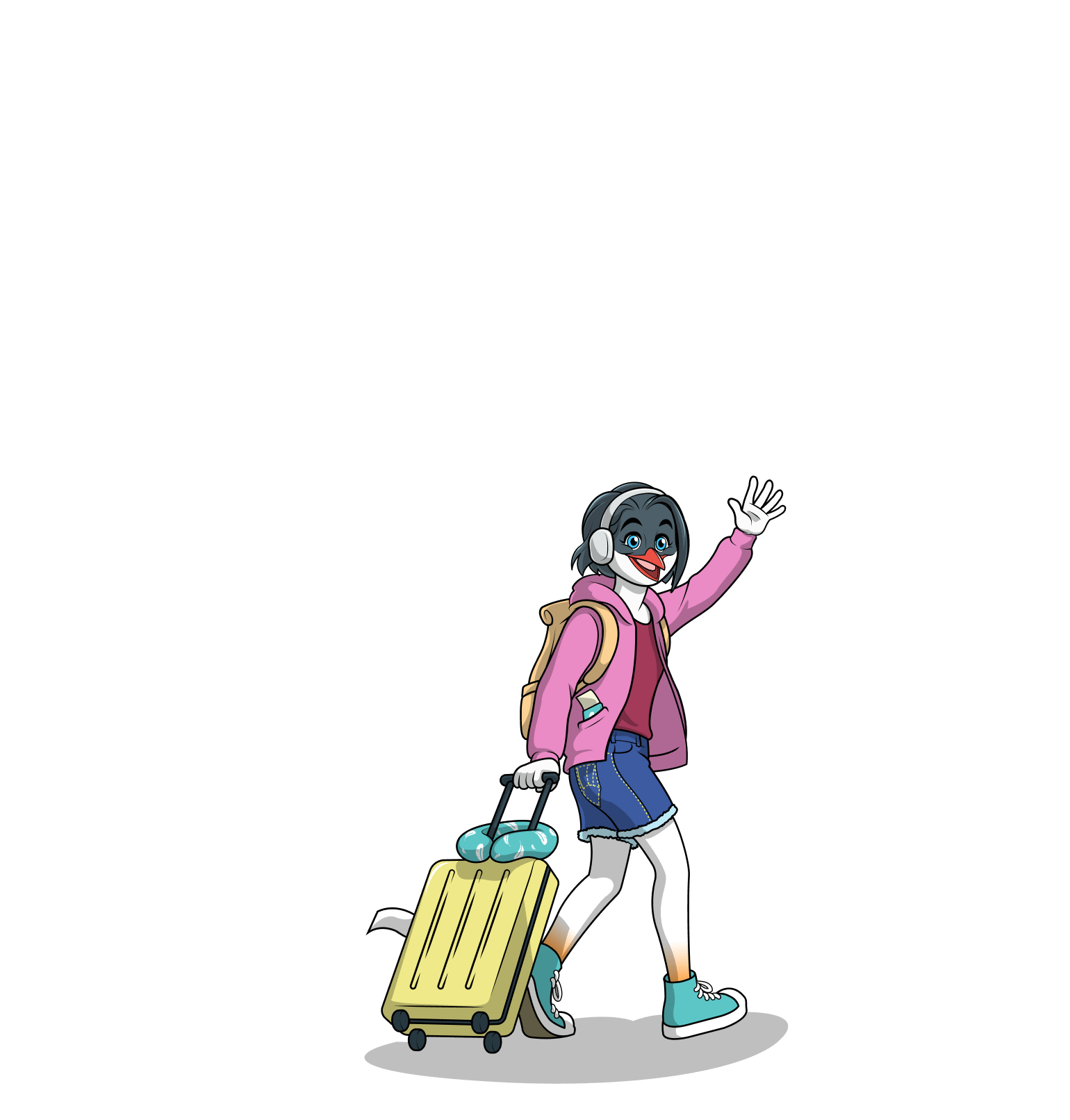 birds character leaving